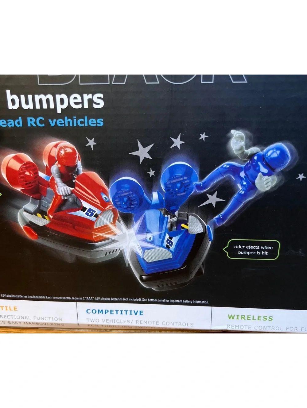 The Black Series Speed Bumpers Head-2-Head RC Vehicles - 2 Player Action